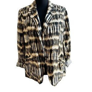 Chico’s Lightweight Printed Jacket. Chico’s Size 1 (Women’s 8)